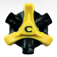 - the "C" doubles as a wear-indicator