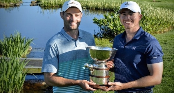 Kyle Bailey and Harold Dill III win the 51st VSGA Four-Ball <br>with a birdie on the third playoff hole.