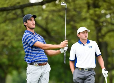 SMU teammates Andrew Buchanan (L) & Benjamin Baxter advanced to the finals<br>USGA