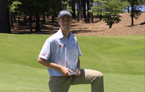 David Kocher with NC Open trophy <br>(Carolinas PGA Photo)</br>