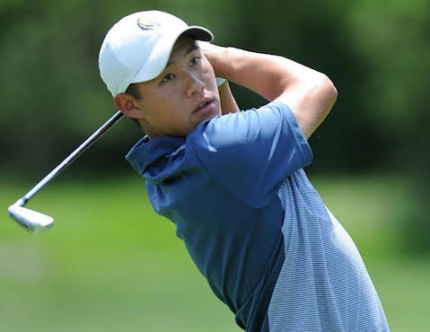 Collin Morikawa takes a swing during Sunnehanna Amateur play <br>(Sunnehanna Amateur Photo)</br>