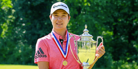 Eun Jeong Seong made sure the trophy didn't change hands this year <br>(USGA Photo)</br>