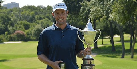 Zach Atkinson picked up his second overall state championship with the win <br>(TXGA Photo)</br>