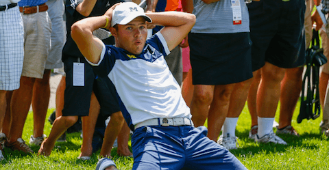 Nick Carlson isn't afraid to wear his emotions on his sleeve <br>(USGA Photo)