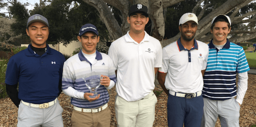 From L-R: Runner-up Lucas Lam, winner Ashkaan Hakim <br>and T3 finishers Zachary Liberatore, <br>Sebstian Crampton, Ben Doyle