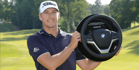 Richy Werenski after his Web.com Tour BMW Charity Pro-Am victory <br>(Web.com Tour Photo)