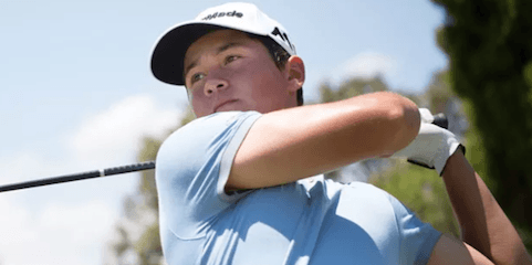 Karl Vilips during the Australian Master of Amateurs First Round <br>(Photo courtesy of Golf Australia/Snapeture Sports)