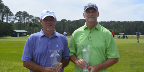 Georgia Four-Ball winners Chad Branton and Steve Stewart <br>(GSGA Photo)