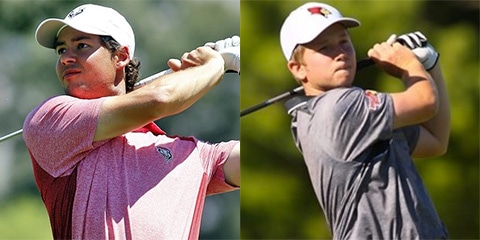 Andrej Bevins of New Mexico (L) and Trent Wallace of Illinois State (R)<br>(Univ New Mexico and Illinois State photos)