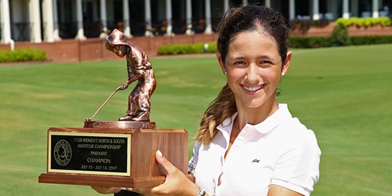Isabella Fierro, the 2017 Women's North & South Amateur champion<br>(Pinehurst photo)