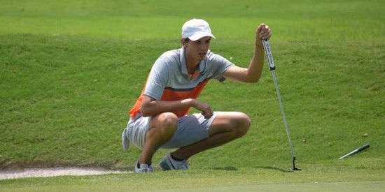 William Nottingham has a one stroke lead at the halfway point<br>(TGA photo)