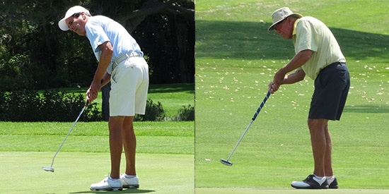 Time for Robert Polk (L) to start shopping for John Olive's (R) thank-you gift<br>(Colorado Golf Association photo)
