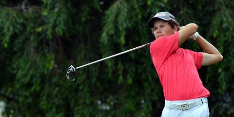 Michael Brennan was the youngest player to compete<br>in the U.S. Open Sectional this June; now he leads the<br>Middle Atlantic Amateur at the halfway point (VSGA photo)