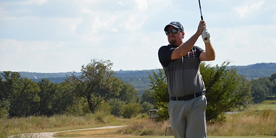 Chris Wheeler takes a one-shot lead into the final round<br>(TGA photo)