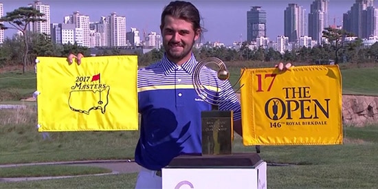 Curtis Luck rode last year's AAC title to a #1 World Ranking and a Masters berth<br>(AAC photo)