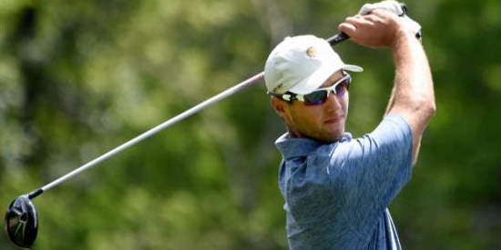 Jacob Bergeron had the low round of the day by four shots to jump into the 54-hole lead<br>(Augusta Chronicle photo)