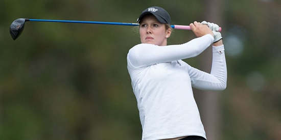 Emilia Migliaccio is seven up with one round to go<br>(Wake Forest photo)