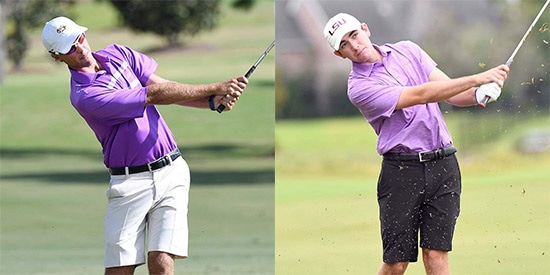 Jacob Bergeron (L) and Philip Barbaree (LSU photos)