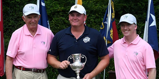 Bryce Hendrix (center) with John Roy and Brad Crain (Kyle Dawson/Aiken Standard photo)