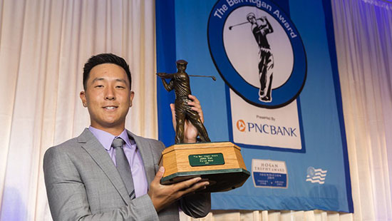 John Pak awarded The Ben Hogan Award as top men's college golfer