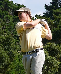 - on 3rd hole of sudden death