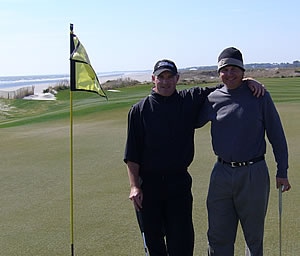 - No. 18 green at The Ocean Course