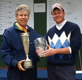 R. Jay Sigel awards Nathan Smith the hardware
