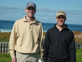 Playoff winners Russell Humphrey (left) <br>and Kevin Wentworth