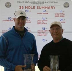 Clarence Hardison and Joe Mahurin<br>2012 Indiana Mid-Am Team Champions