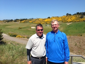 - leading the Two Man Links Championship