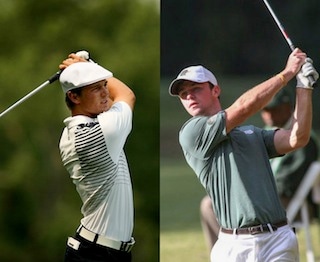 Bryson DeChambeau (left) and Will Cannon