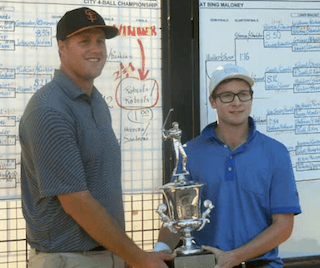 Andrew (left) and Austin Roberts<br>(Photo credit: Sac. Golf Council)