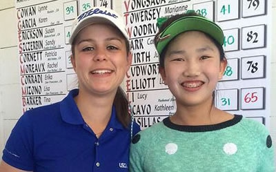 Kathleen Scavo and 12-year-old Lucy Li