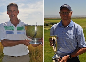 Senior Champion John Bracken (L) <br>and Super Senior Champion Ron Garland (R)<br>Courtesy PNGA