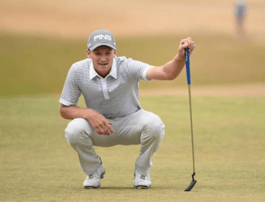 Brian Campbell during his opening round at the<br>2015 U.S. Open (USGA photo)