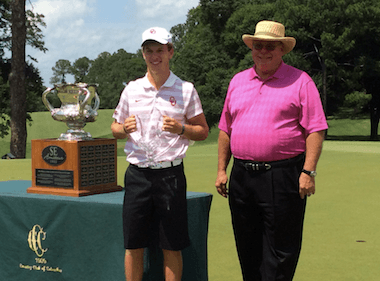 Back-to-back Southeastern Amateur winner<br>Grant Hirschman (Photo courtesy of Staci Titsworth)
