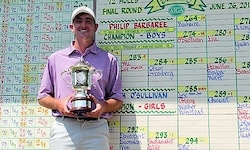 Philip Barbaree dominates in win<br>Photo courtesy AJGA