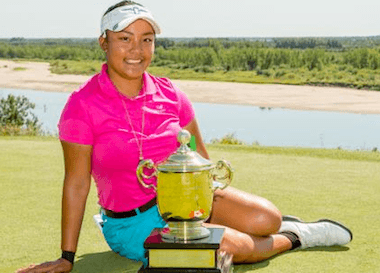 2015 Canadian Women's Am winner Mariel<br>Galdiano (Photo courtesy of Golf Canada)