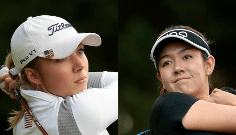 Sierra Brooks (left) of Florida and Hannah O'Sullivan of Arizona (USGA photo)