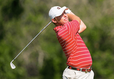 First-round leader Matt NeSmith of South Carolina<Br>(Photo by Jeff Haynes of the USGA)