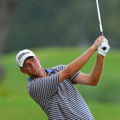 Scott Harvey finished stroke play Monday morning