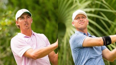 US Mid-Am finalists Marc Dull (L) and Sammy Schmitz<br>USGA photo