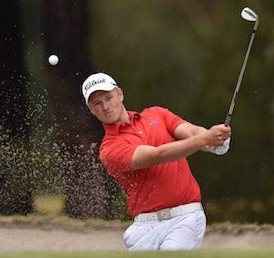Blake Collyer lives up to his rep as a giant slayer<br><i>Golf Australia/Facebook photo</i>