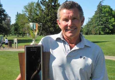 Mitch Harrison with Sacramento County Senior trophy <br>(Sacramento Golf County Photo)</br>