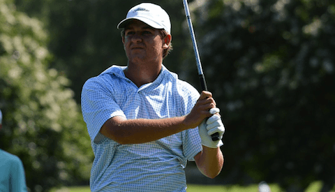 Mitchell Meissner in Texas Amateur first round action <br>(Texas Golf Association Photo)</br>