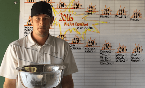 Scott Anderson with Ohio Mid-Amateur trophy <br>(Ohio Golf Association Photo)</br>