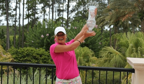 Kaeli Jones celebrates first FSGA championship <br>(FSGA Photo)</br>