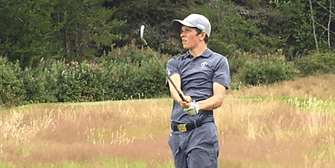 Nolan Thoroughgood during third round of B.C. Amateur <br>(Image Credit Brad Ziemer/British Columbia Golf)</br>