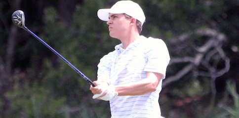 Carson Young watches a shot during his SC Amateur third round <br>(SCGA Photo)</br>