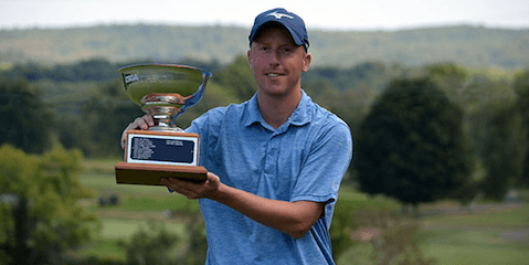 Kyle Nolin after his first Connecticut Public Links title <br>(CSGA Photo)</br>